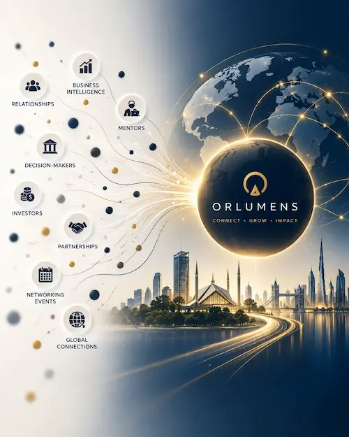 ORLUMENS entrepreneurial ecosystem connecting relationships, business intelligence, mentors, investors, partnerships, networking events and global opportunities